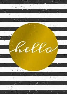 Greeting Card Template Stock Illustration