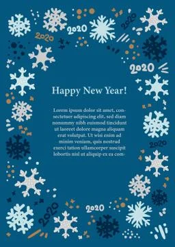 Greeting card template Stock Illustration