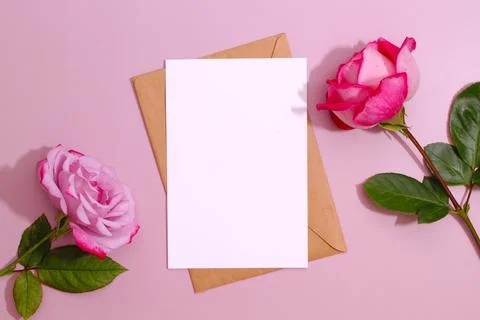 Greeting card template. Stock Photos