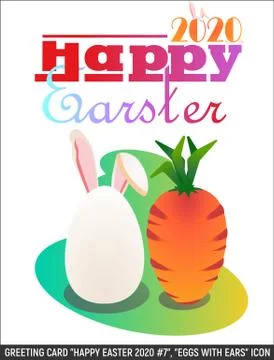 Greeting card for U Happy Easter 6 Stock Illustration