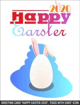 Greeting card for U Happy Easter 12 Stock Illustration