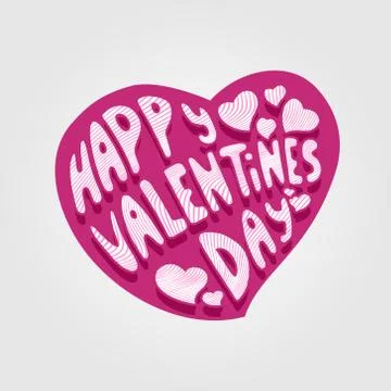 Greeting card for Valentines Day Stock Illustration