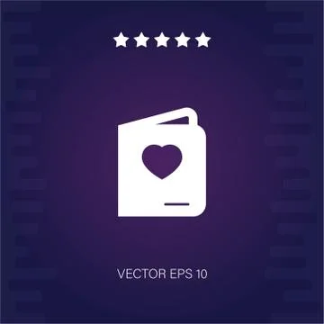 Greeting card vector icon Illustrazione stock