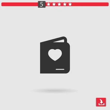 Greeting card vector icon Stock Illustration