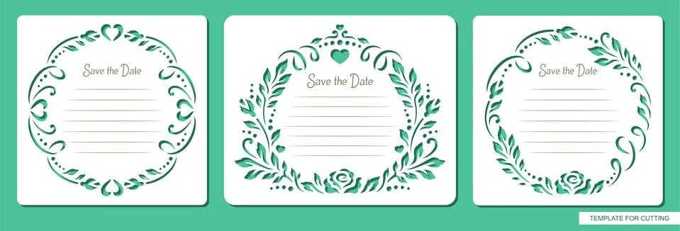 Greeting cards. Stock Illustration