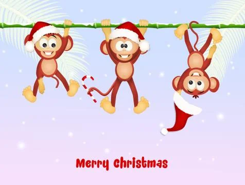 Greeting for Christmas Stock Illustration