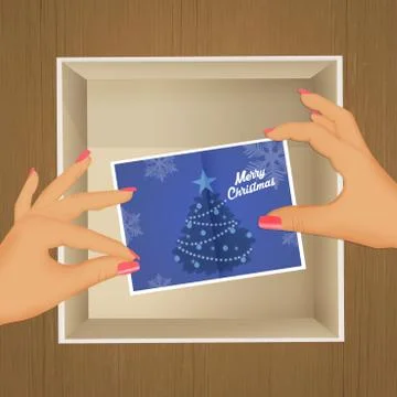 Greeting for Christmas Stock Illustration