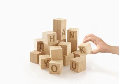 Greeting concept on isolated background. Stock Photos