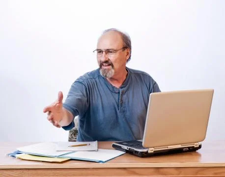 Greeting A Customer Stock Photos