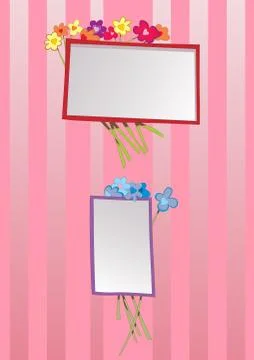 Greeting frames. Vector illustration Stock Illustration