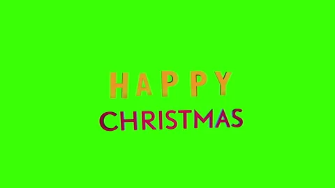 Greeting holiday 3d text in loop motion Stock Footage 142738412