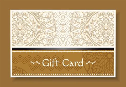 Greeting with Holiday, Gift Card with Pattern イラスト素材