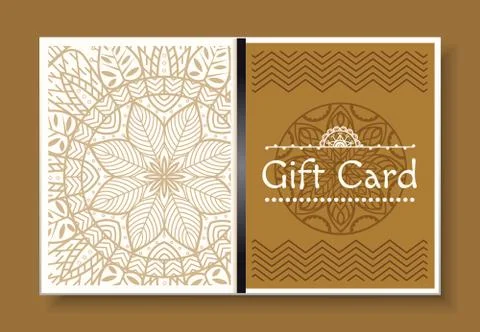 Greeting with Holiday, Gift Card with Pattern イラスト素材
