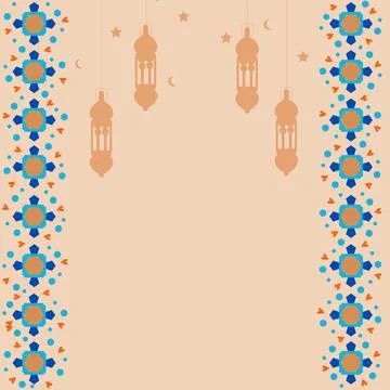 Greeting or background eid or the holy month of Ramadan of Muslim card Illustrazione stock