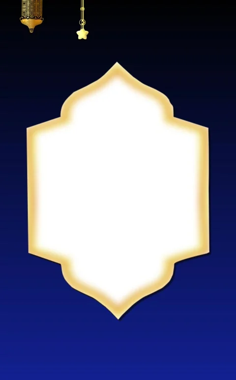 Greeting Ramadan Mubarak with a Frame space suitable for Text or Image Stock Footage 328174072