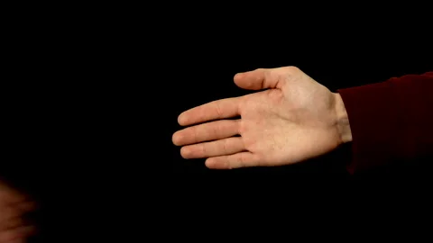 Greeting of two friends Stock Footage 203878210