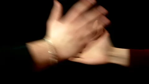 Greeting of two friends Stock Footage 205070548