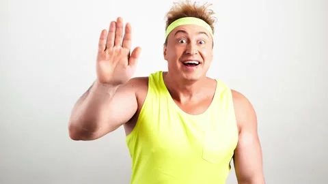 Greeting, wave and say hello Video stock 239455751