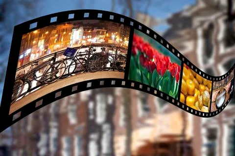 Greetings from amsterdam Stock Illustration