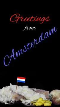 GREETINGS FROM AMSTERDAM Ilustração Stock