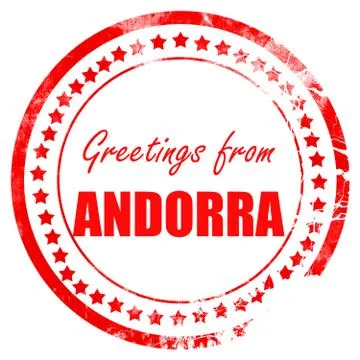 Greetings from andorra Stock Illustration