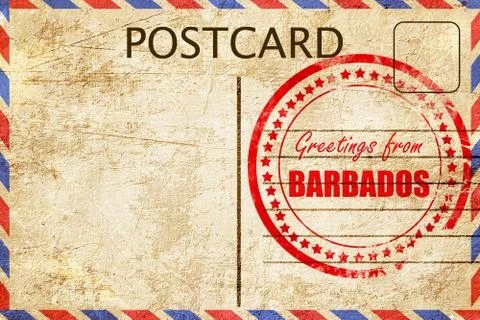Greetings from barbados Stock Illustration