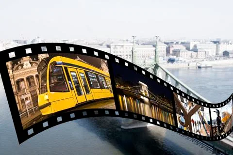 Greetings from budapest Stock Illustration