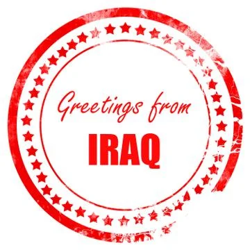 Greetings from iraq Stock Illustration