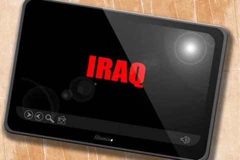 Greetings from iraq Illustrazione stock