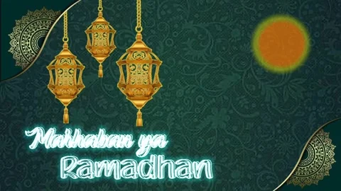 Greetings for the month of Ramadan Stock Footage 269128513