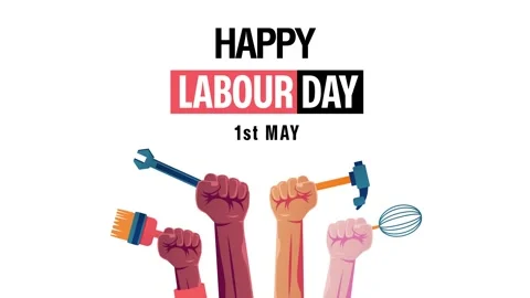 Greetings from the Workshop, Happy Labour Day, 1st May Stock Footage 273745833