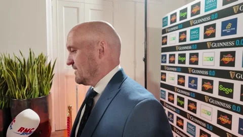 Gregor Townsend previews Scotland's chances at Six Nations launch in Rome Stock Footage 299617427