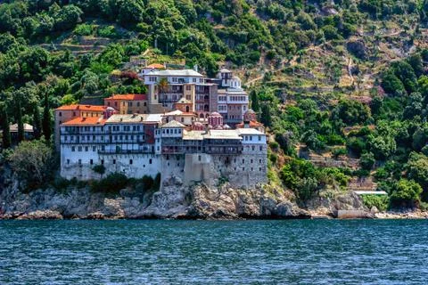 Gregoriou monastery, Mount Athos Foto stock