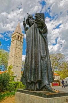 Gregory of Nin statue in Split Stock Photos