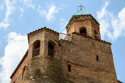 Gremi citadel and monastic complex with the Church of the Archangels in Kak.. Stock Photos
