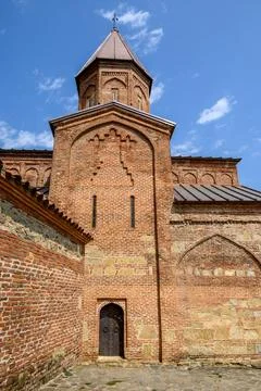 Gremi citadel and monastic complex with the Church of the Archangels in Kak.. Stock Photos