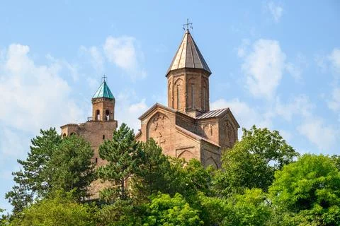 Gremi citadel and monastic complex with the Church of the Archangels in Kak.. Stock Photos