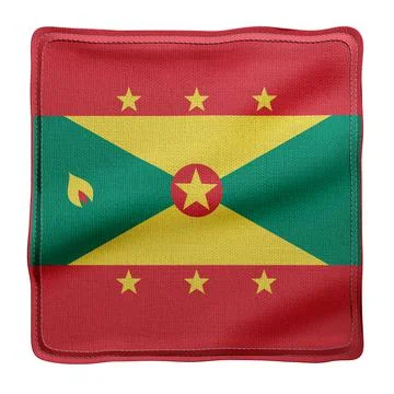 Grenada 3d flag Stock Illustration
