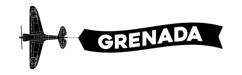 Grenada advertisement banner Stock Illustration