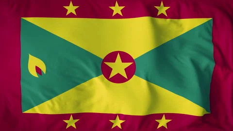 GRENADA COUNTRY FLAG Stock Footage 282334422