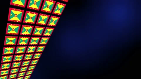 Grenada Flag Animated Background 3d Animation Stock Footage 229283798
