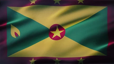 Grenada Flag Background Stock Footage 343571239