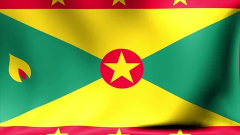 Grenada Flag. Background Seamless Looping Animation. 4K High Definition Video Stock Footage 71870534