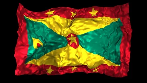 Grenada flag Stock Footage 110810179