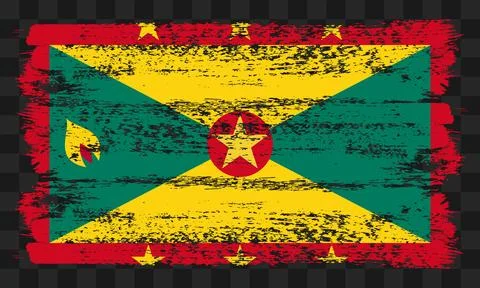 Grenada flag in grunge style Stock-Illustration