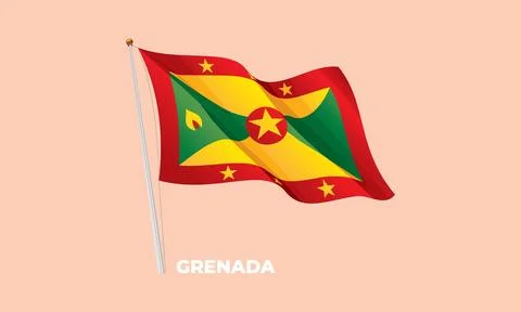 Grenada flag Stock Illustration