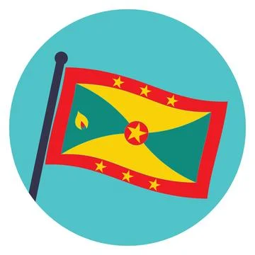 Grenada flag Stock Illustration