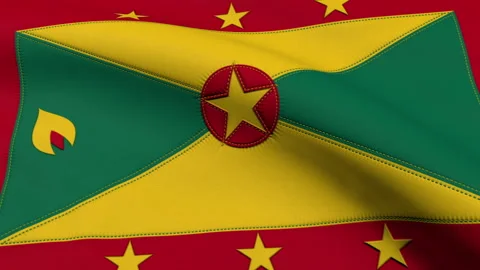 Grenada Flag Loop Video stock 241210456