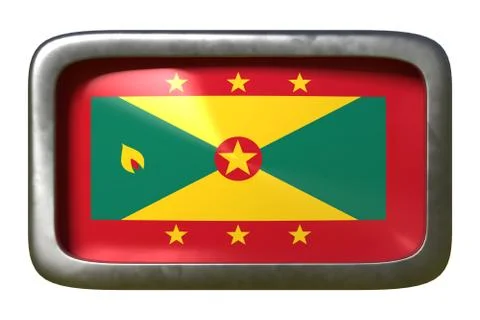 Grenada flag sign Stock Illustration