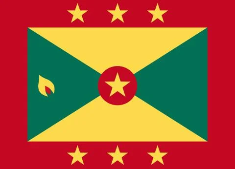 Grenada flag vector Stock-Illustration
